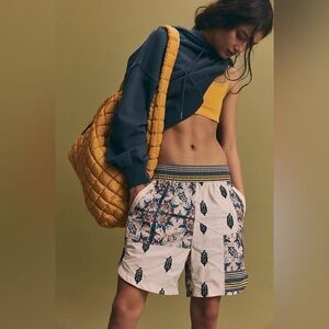 NWT Free People Movement Prime Time Shorts In Bandana Block